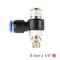 AIRCRAFT Flow Control Swiv. Elbow Pu 8mm X 1/4' M